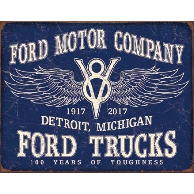 Enseigne Ford en métal  / Trucks - 100 Years